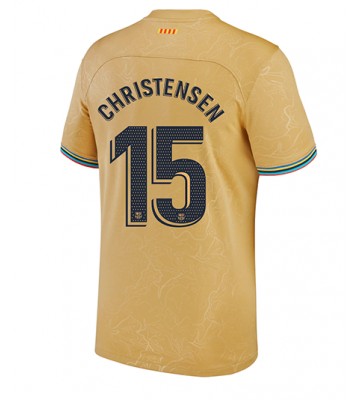 Barcelona Andreas Christensen #15 Bortedrakt 2022-23 Kortermet